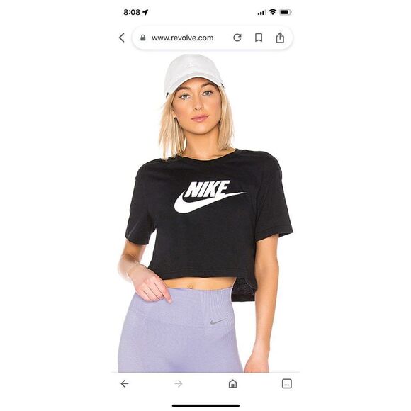 Nike NSW Essential Crop Tee Small - Picture 1 of 4